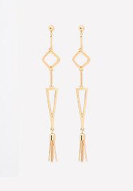 Bebe Tribal Linear Earrings