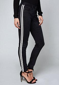 Bebe Tuxedo Stripe Skinny Jeans