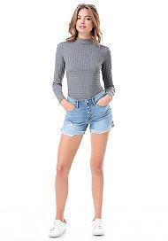 Bebe Front Button Shorts