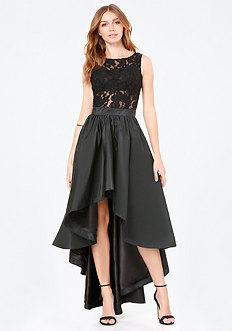 Bebe Penelope Lace Hi-lo Dress