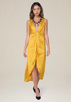 Bebe Deep V Hi-lo Dress