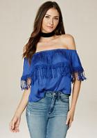 Bebe Ruby Off Shoulder Top