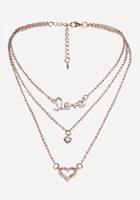 Bebe Layered Love Necklace