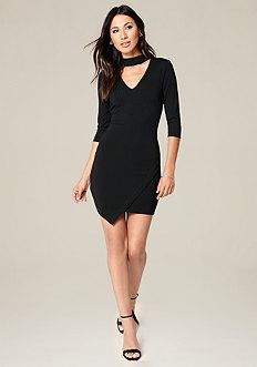 Bebe Ebonee Faux Wrap Dress