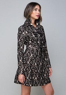 Bebe Lace Trench Coat