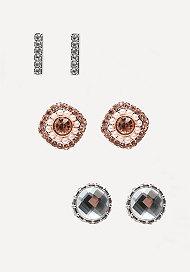 Bebe Glitzy Stud Earring Set