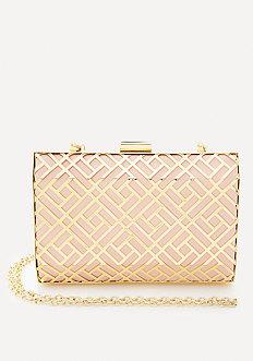 Bebe Reese Laser Cut Minaudiere