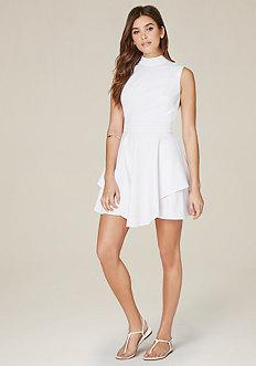 Bebe Scuba Double Layer Dress