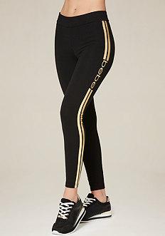 Bebe Logo Racer Stripe Leggings