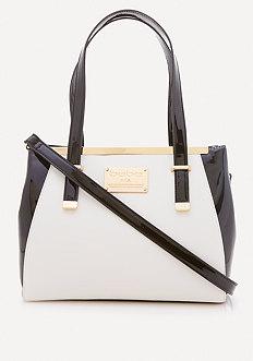 Bebe Goldtone Hardware Satchel