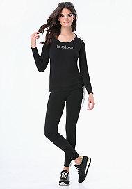 Bebe Logo Lace Detail Popover