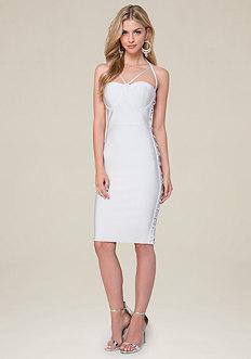 Bebe Side Crisscross Dress