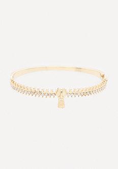 Bebe Crystal Zipper Bracelet