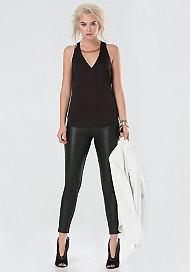 Bebe Veronica Chain Neck Top