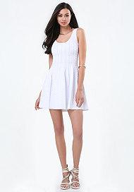 Bebe Flared Sweater Dress