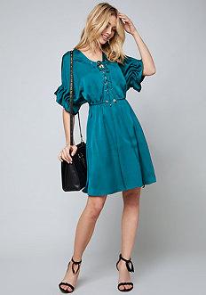 Bebe Samantha Lace Up Shirtdress