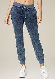 Bebe Denim Knit Jogger Pants