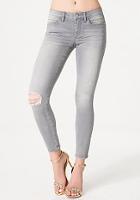 Bebe Grey Heartbreaker Jeans