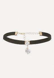 Bebe Double Crystal Choker
