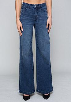Bebe High Waist Wide Leg Jeans