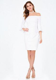 Bebe Sarah Off Shoulder Dress