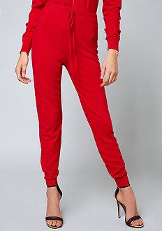 Bebe Logo Knit Jogger Pants