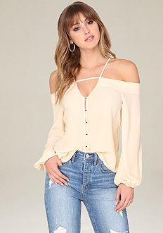 Bebe Karen Off Shoulder Top