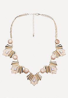 Bebe Geo Statement Necklace
