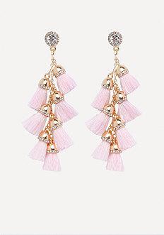 Bebe Tassel Drop Earrings