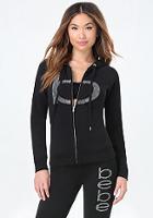 Bebe Iridescent Logo Hoodie