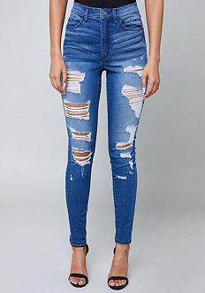 Bebe High Rise Skinny Jeans