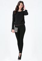 Bebe Crepe Back Wrap Top