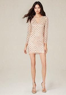Bebe Rachel Embroidered Dress