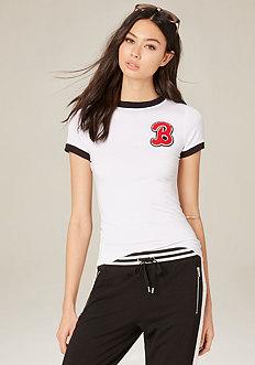 Bebe Letterman Tee