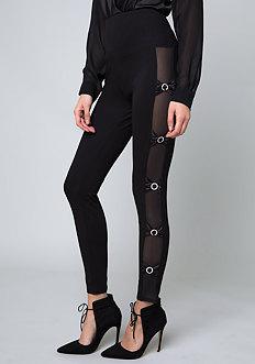 Bebe Bow & Rhinestone Leggings