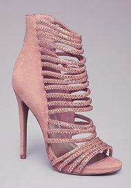 Bebe Crystal Strappy Sandals