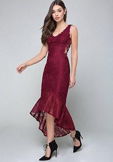 Bebe Lace Hi-lo Gown