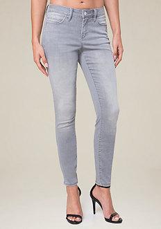 Bebe Clean Grey Skinny Jeans