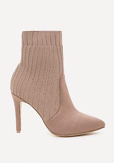 Bebe Amaya Knit Pointy Booties