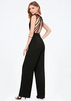 Bebe Mesh Inset Jumpsuit