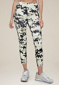 Bebe Print Crop Leggings