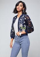 Bebe Embroidered Lace Jacket