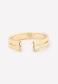 Bebe Stacked Tube Open Cuff