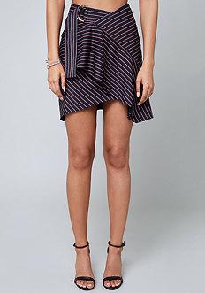 Bebe Reese D-ring Ruffled Skirt