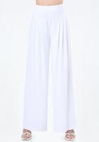 Bebe Topstitched Pleated Pants