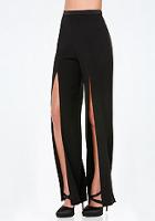 Bebe Petite Slit Flared Pants
