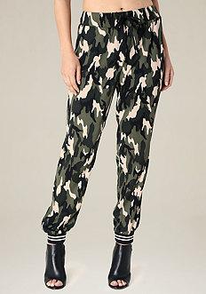 Bebe Camo Jogger Pants