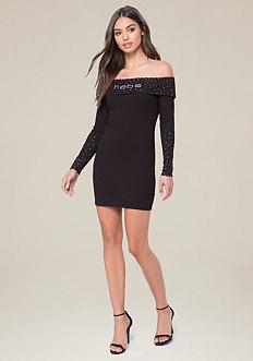 Bebe Logo Caelan Dress