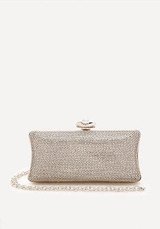 Bebe Metal Mesh Minaudiere
