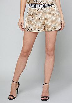 Bebe Logo Sequin Boxer Shorts